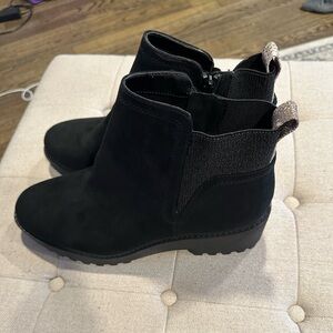 Black ankle boots